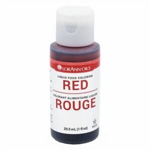 DDD LorAnn Oils Liquid Food Coloring Red 1 Ounce Bottle